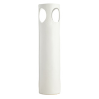 Crosby St. White Double Handle Ceramic Oversized Vase, 27"