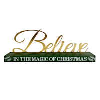 Believe Wooden Table Decor, 5"
