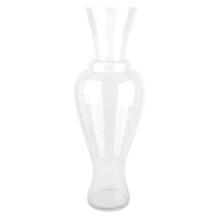 31In Clear Glass Hourglass Oversized Vase