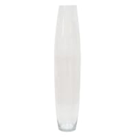 31.5In Clear Glass Oversized Ovular Vase
