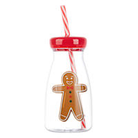 Gingerbread Lane Gingerbread Boy Milk Bottle, 13oz
