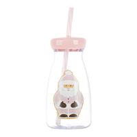 Mrs. Claus' Bakery Santa Milk Bottle, 13oz