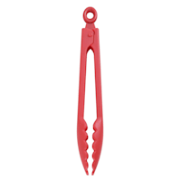 Farberware Red 9In Nylon Tongs