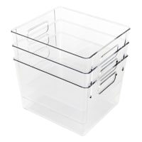 3-Pack Square Pantry Bin, Medium