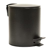Haig Matte Black Metal Step Can, 5l