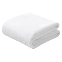 White Bristol Faux Fur Throw Blanket, 50x60