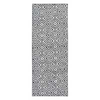 Navy Blue & Ivory Classic Loop Accord Runner, 2x5