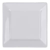 Bistro Set of 6 Super White Hard Square Porcelain Appetizer Plate, 5"