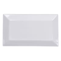 Super White Hard Square Porcelain Rectangle Platter, 16"