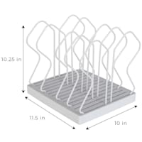 White Cookware Pan Rack