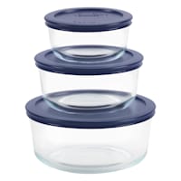 Pyrex 6Pc Round Glass Food Storage Set