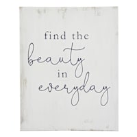 Find The Beauty In Everyday Canvas Wall Art, 16x20