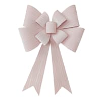 Pink Polyester Ribbon Bow Wall Decor, 16x25