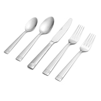 20-Piece Dawson Silver Frost Flatware Set