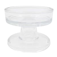 4In Glass Candle Holder Clear