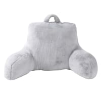 Grey Faux Rabbit Fur Backrest
