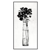 Framed Floral Canvas Wall Art, 19x37