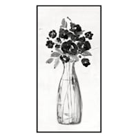 Framed Floral Canvas Wall Art, 19x37