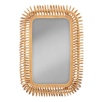 Soul Searcher Rattan Wall Mirror, 35.5x24