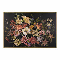 Framed Fabulous Floral Canvas Wall Art, 37x25
