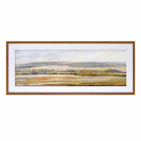Glass Framed Perfected Pasture Print Wall Art, 41x17