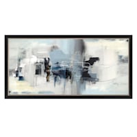 Framed Abstract Canvas Wall Art, 60x30