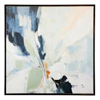 Framed Abstract Canvas Wall Art, 36"