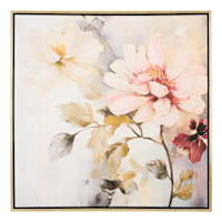 Framed Floral Canvas Wall Art, 32"
