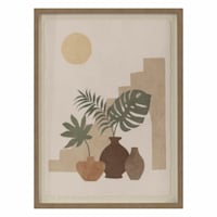 Soul Searcher Framed Three Pot Canvas Wall Art, 18x24