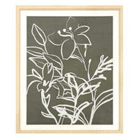 Soul Searcher Glass Framed Floral Sketch Wall Art, 25x31