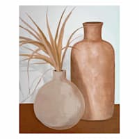 Soul Searcher Terra Cotta Vases Canvas Wall Art, 22x28