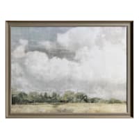 Glass Framed Prairie Clouds Wall Art, 44x34