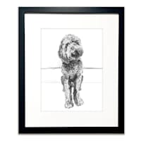 Glass Framed Good Boy Wall Art, 24x20