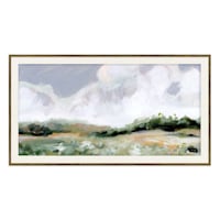 29x53 Linen Liner Landscape Framed Wall Art
