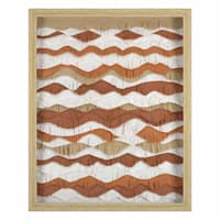Soul Searcher Glass Framed Layered 3D Paper Wall Art, 16x20