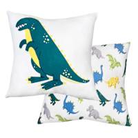 Tiny Dreamers 2-Pack T-Rex & Dino Throw Pillows, 14"