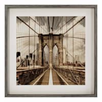Framed Brooklyn Wall Art, 24"