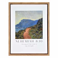 13X15 Nehemiah 8 10 Framed Canvas Wall Art