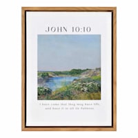 13X15 John 10 10 Framed Canvas Wall Art