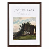13X15 Joshua 24 15 Framed Canvas Wall Art
