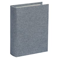 Blue Linen Nested Book Box, 9"