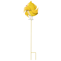 Bunny Brights Yellow Metal Chick Yard Stake, 36"