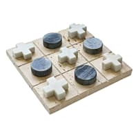 Decorative Marble Tic Tac Toe, 6.5"
