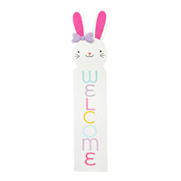 Bunny Brights Easter Bunny Welcome Porch Leaner, 47"