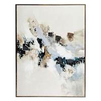 Blue Abstract Framed Wall Art, 45x60