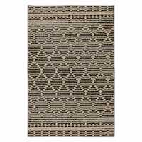 Olympia Charcoal & Tan Trellis Accent Rug, 30x45