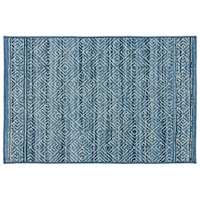 Ikarus Light Blue Diamond Design Accent Rug, 30x45