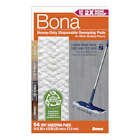 Bona 14-Count Heavy-Duty Disposable Dry Sweeping Pads