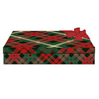 Large Shirt Box Merry and Plaid