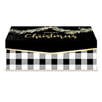 Medium Flip Top Vase Box Buffalo Plaid